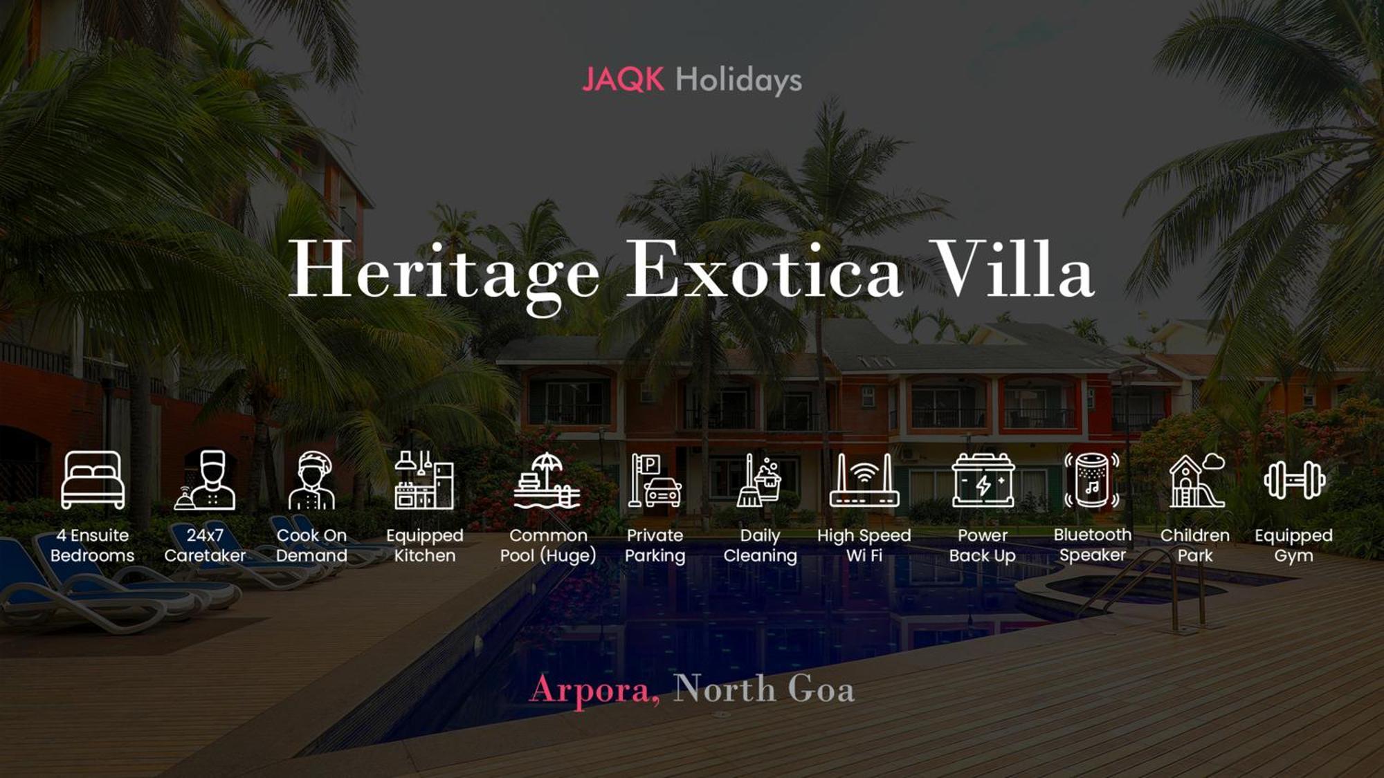Heritage Exotica Villa - 4Bhk, 바가 외부 사진